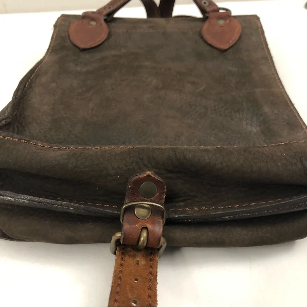 Vintage Slim Genuine Leather Messenger Crossbody Work Bag